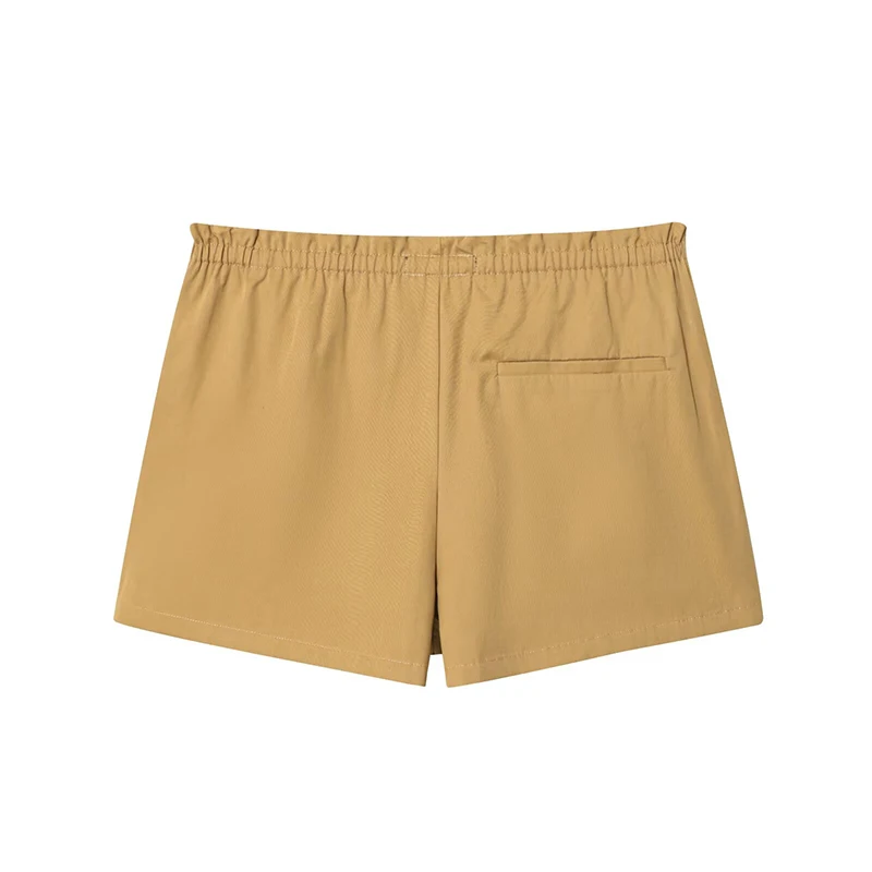YENKYE voorste knop elastische taille shorts rokken voor dames skort
