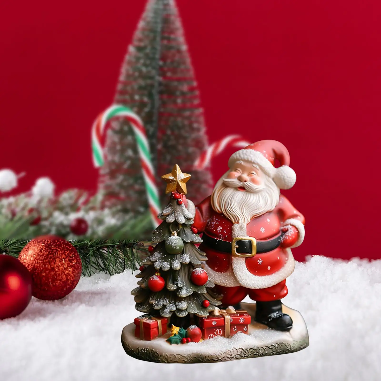 

Santa Claus Statue Christmas Gift Christmas Figurine Collection Sculpture