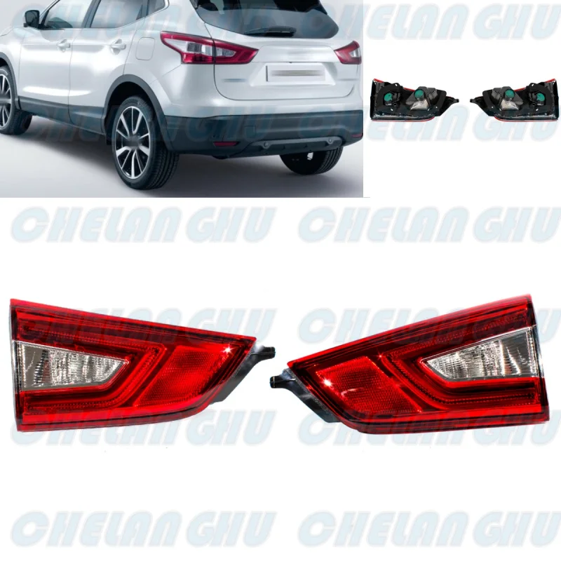 

Pair Inner Side Tail Rear Lamp Light Without Bulbs 26555-4EA5A 26550-4EA5B For Nissan Qashqai 2014 2015 2016