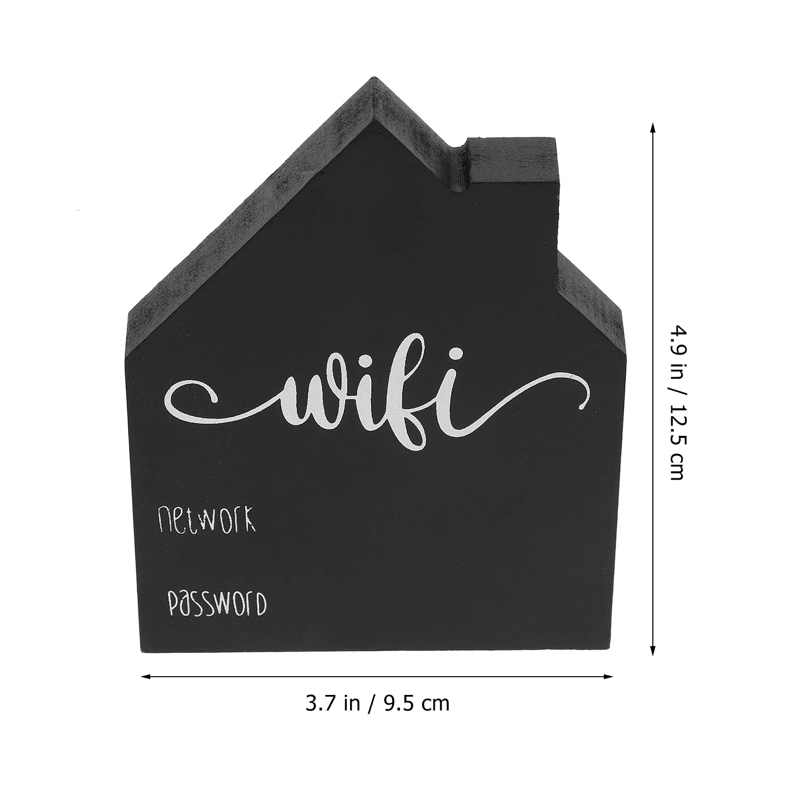 Wooden WiFi Password Sign Blackboard Type Adjustable for Guest Room Living Room Office Store Cafe Hotel Tabletop Wireless