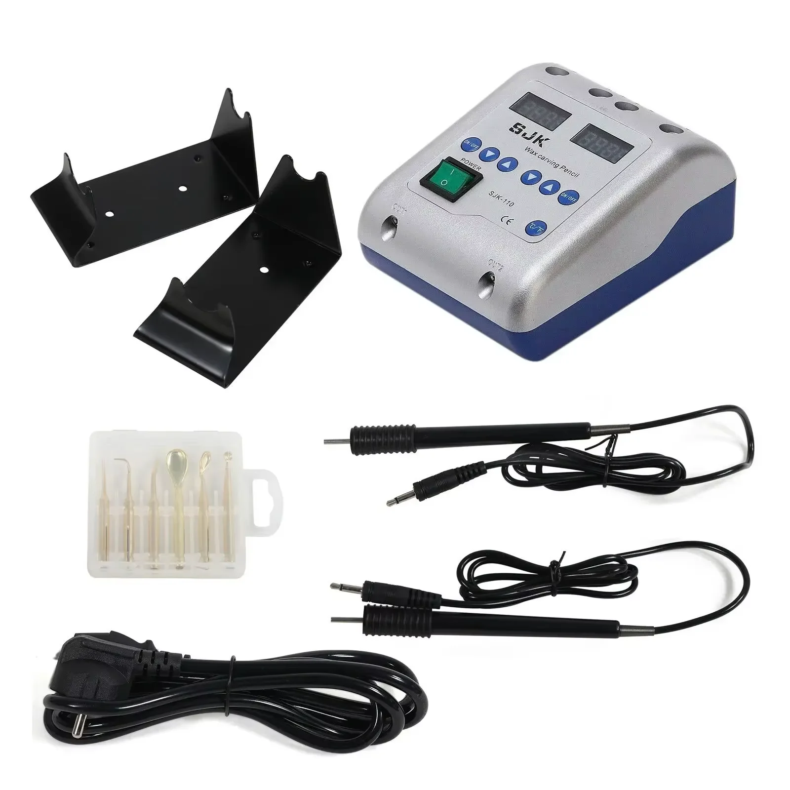 Dental Lab equipment Electric Waxer Carving Knife Contain 6 Wax Tips+2 Pens/Pot