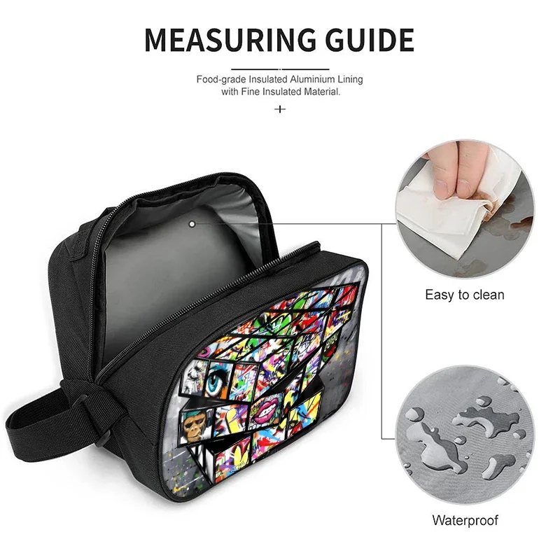 Cube Puzzle Three Piece Set Backpacks For Boy And Girls Best Gifts 3D Cartoon Waterproof Fashionable School Bag For Children