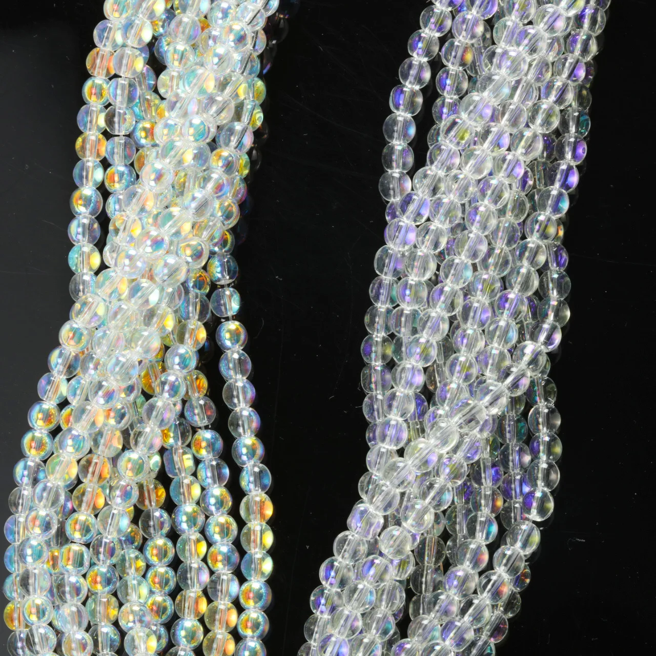 

6 мм, 800 шт. круглых стеклянных бусин с блестками, синие стеклянные бусины-разделители для изготовления ювелирных изделий, браслетов, ожерелий, аксессуары для рукоделия