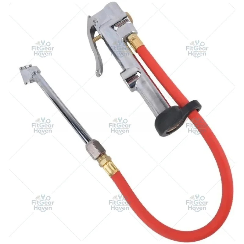 Suitable for multi-functional universal kit handheld emergency inflatable tire pressure gauge, equipped with gauge ruler