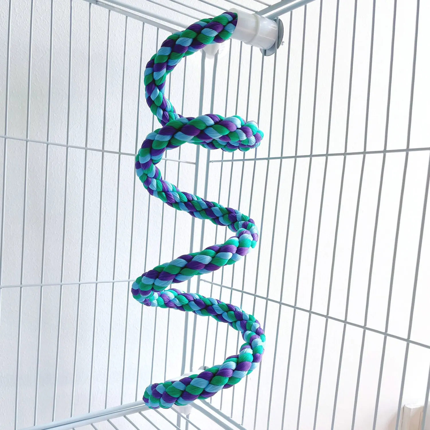 1pc Parrot Toy Climbing Rope, Changeable Shape Cage Perch Toy, Suitable For Cockatiel, Cockatoo, Parakeet And Other Birds, Decor