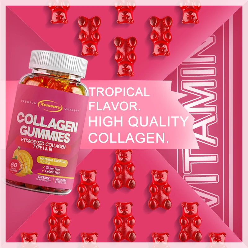 Collagen Gummies - Supports Healthy Hair, Skin and Nails, Anti-aging