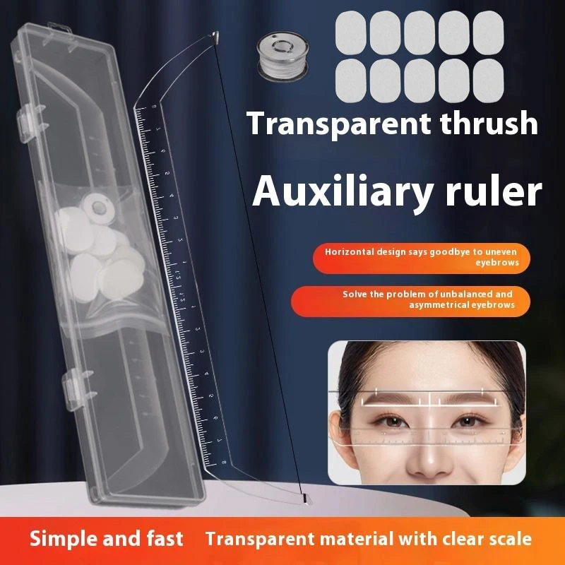 

Прецизионная линейка для татуировки, формирователь, маркер для картирования, измерительная прозрачная шкала, гибкий дизайн для симметричного позиционирования бровей