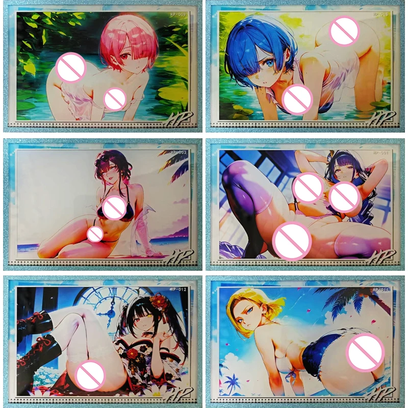 

Карты HP Anime Goddess Story Raiden Shogun Kafka Tokisaki Kurumi Rem Ram Acg, коллекция игрушек для сексуального мальчика, подарок на день рождения и Рождество