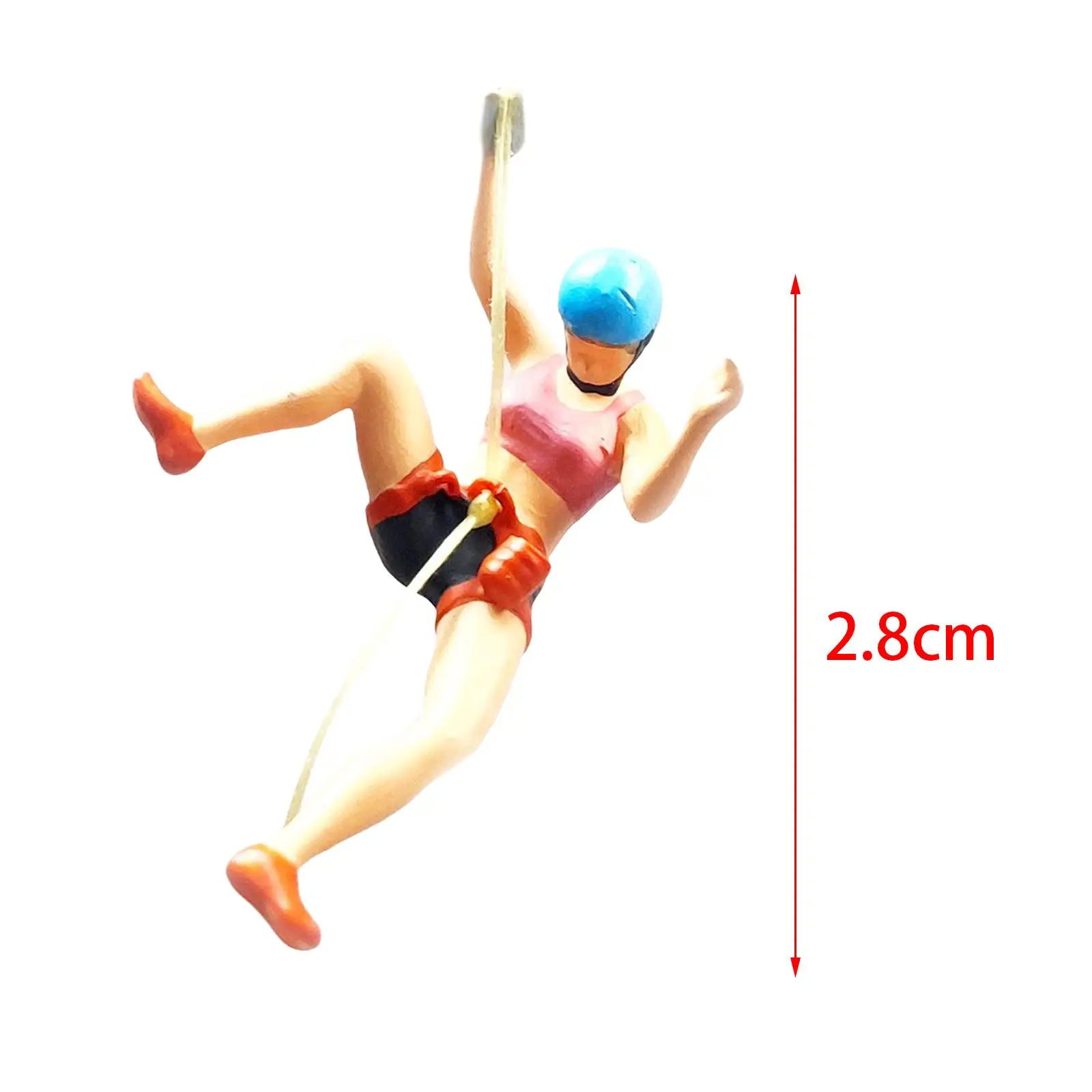 수지 1/64 스케일 등산 사람들 피규어, 미니 사람들 모델, 모래 테이블 레이아웃을 위한 작은 사람들