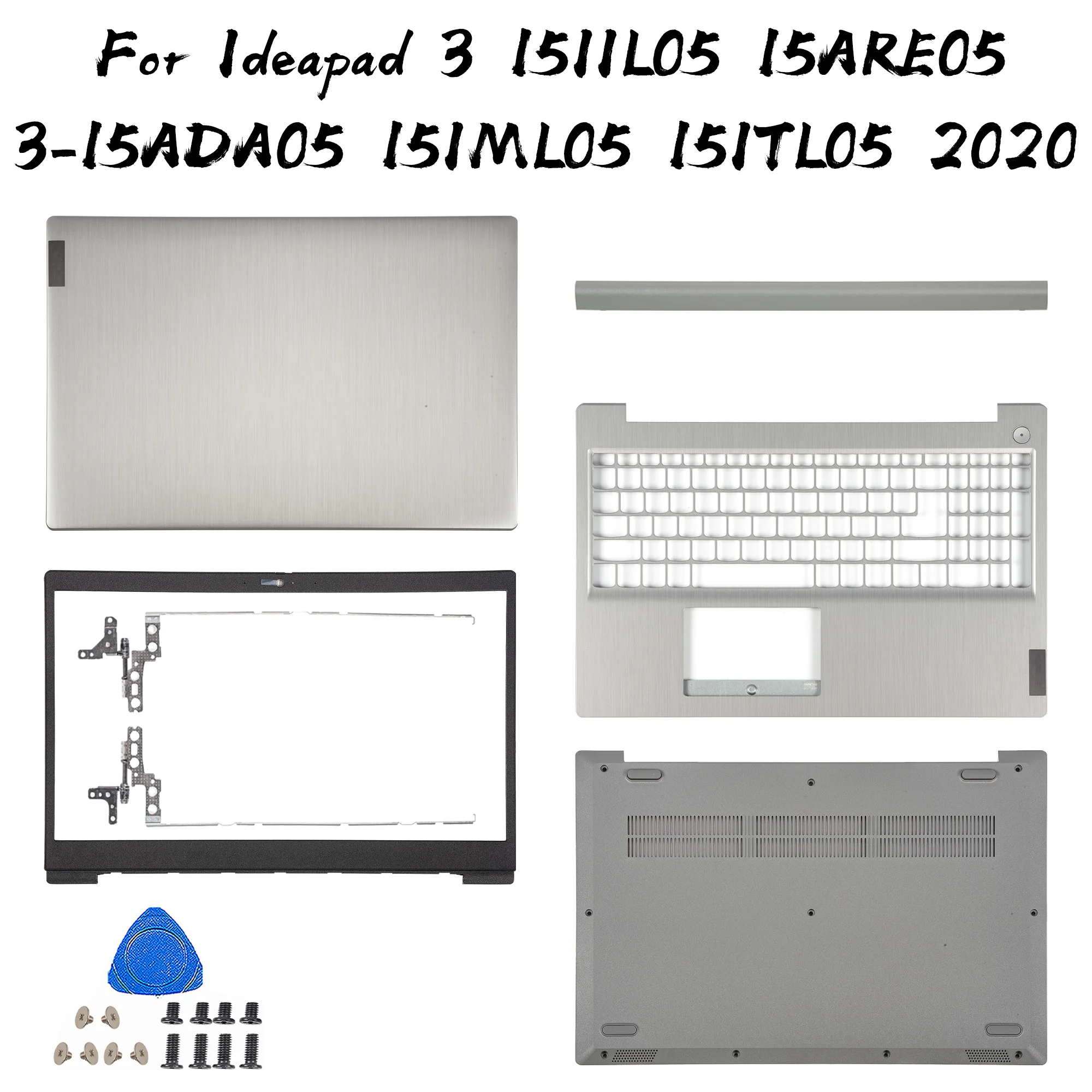 

New For Lenovo Ideapad 15s 2020 3 15ITL05 15ADA05 3-15 3-15ARE05 15IML05 15IIL05 LCD Back Cover Bezel Palmrest Bottom Case Hinge