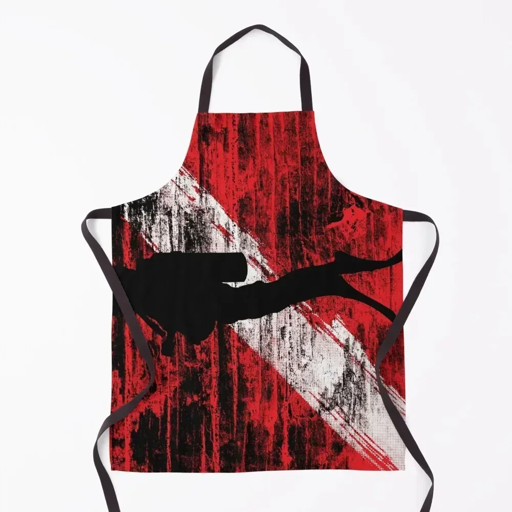 

Scuba Diving Flag Apron Kitchen And Household Goods Home and kitchen products Kitchen Apras Man Household Items Apron