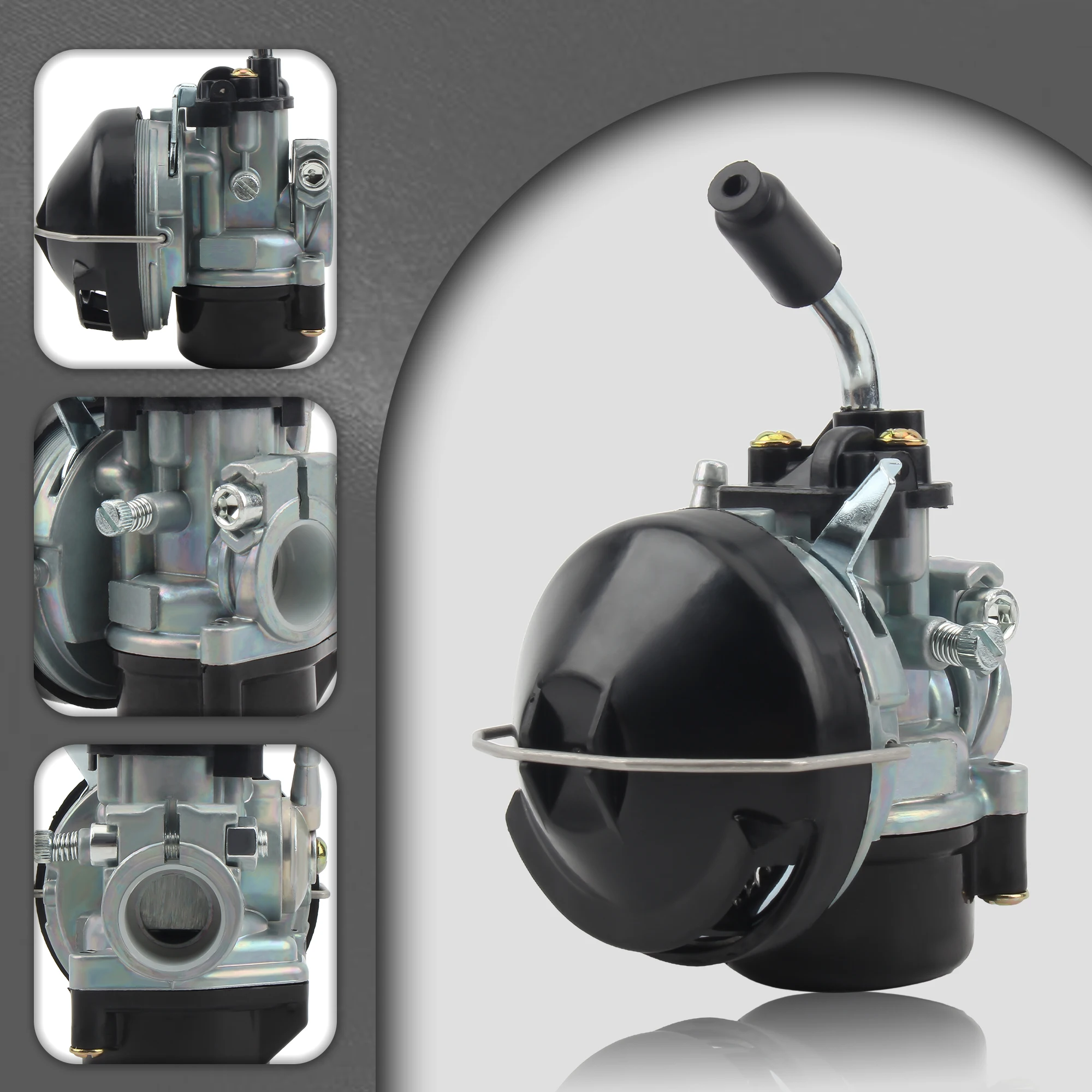 Universal Motorcycle 19mm Carburetor For Dellorto Sha1515 sha1412 PEUGEOT 103 MBK 51 AV10 NEUF 49cc  Engine Spare Accessories