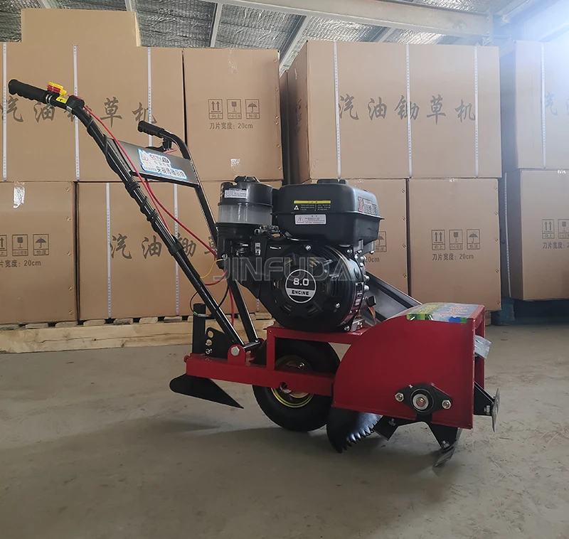 آلة إزالة الأعشاب المصغرة ذات اليد الصغيرة، عجلة حديدية، أداة حراثة كهربائية صغيرة للحديقة