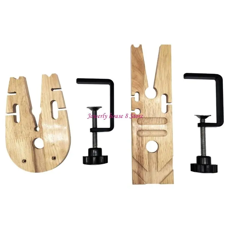 

Round Fixed Vise Clamps for Secure Holding in Woodworking Projects Sturdy and Lightweight Design