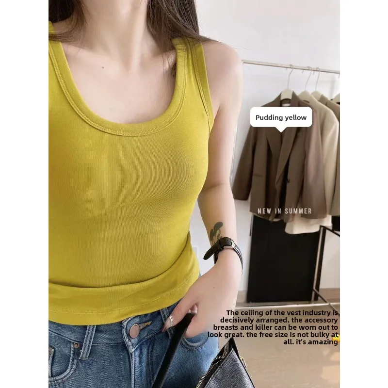 حمالة صدر مدمجة من القطن مبطنة للنساء مع أشرطة قابلة للتعديل