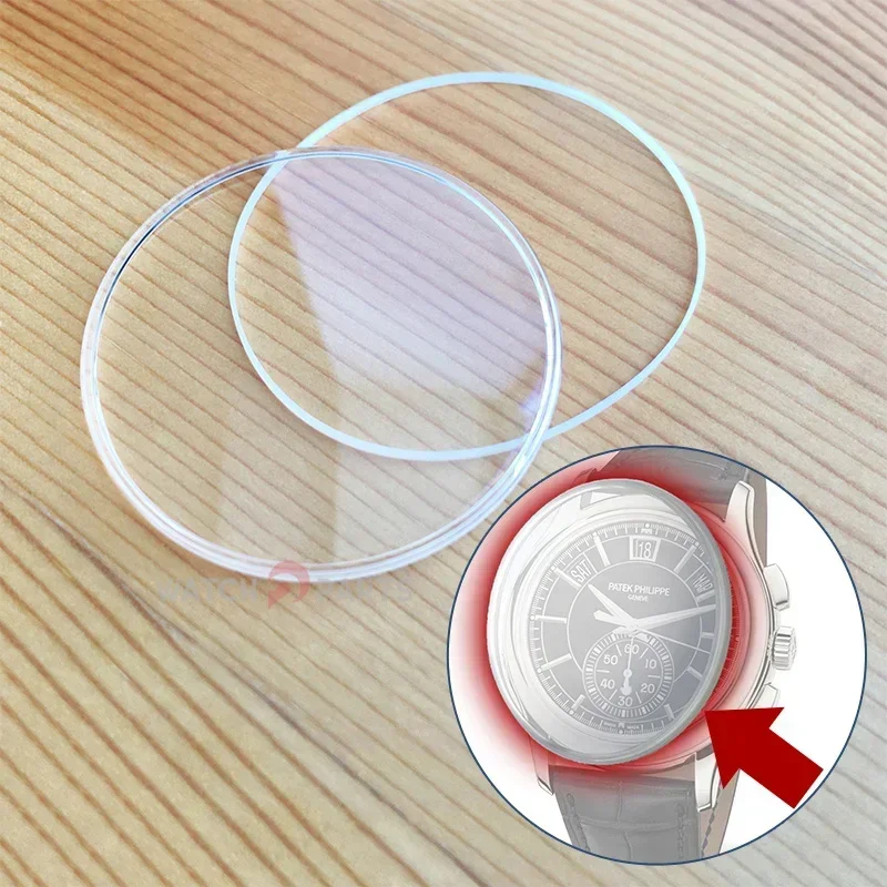 Sapphire Crystal Glass Gasket for Patek Philippe PP 5905 Complications Annual Calendar Chronograph Watch