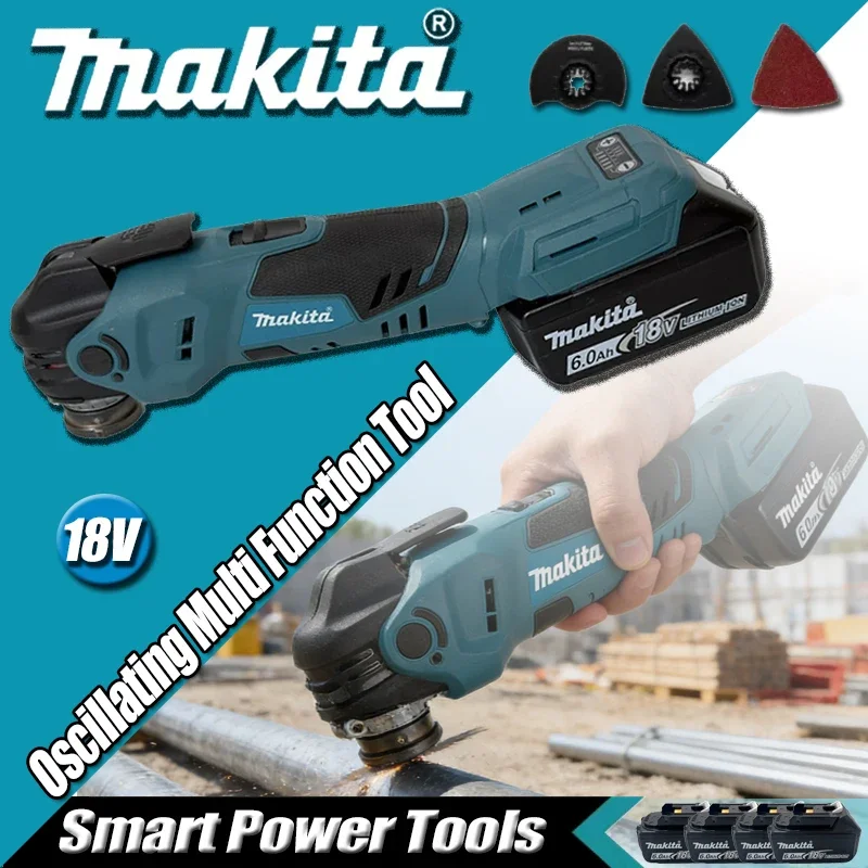 outil-multifonction-oscillant-sans-balais-makita-2026-scie-electrique-avec-fonction-de-coupe-ebavurage-chausse-pied-outil-de-travail-du-bois-batterie-18v