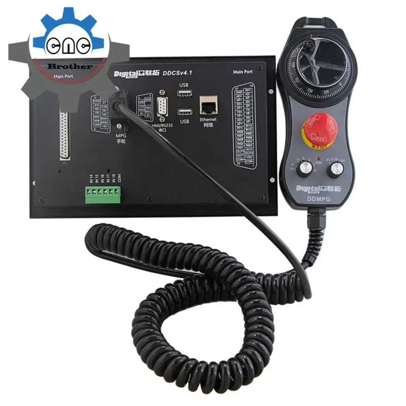 CNC Controller DDCSV4.1 3/4 Axis CNC Offline Controller V5/6 Anti-roll 3D Touch Probe Edge Finder Hand Wheel Mpg 75w24vDC