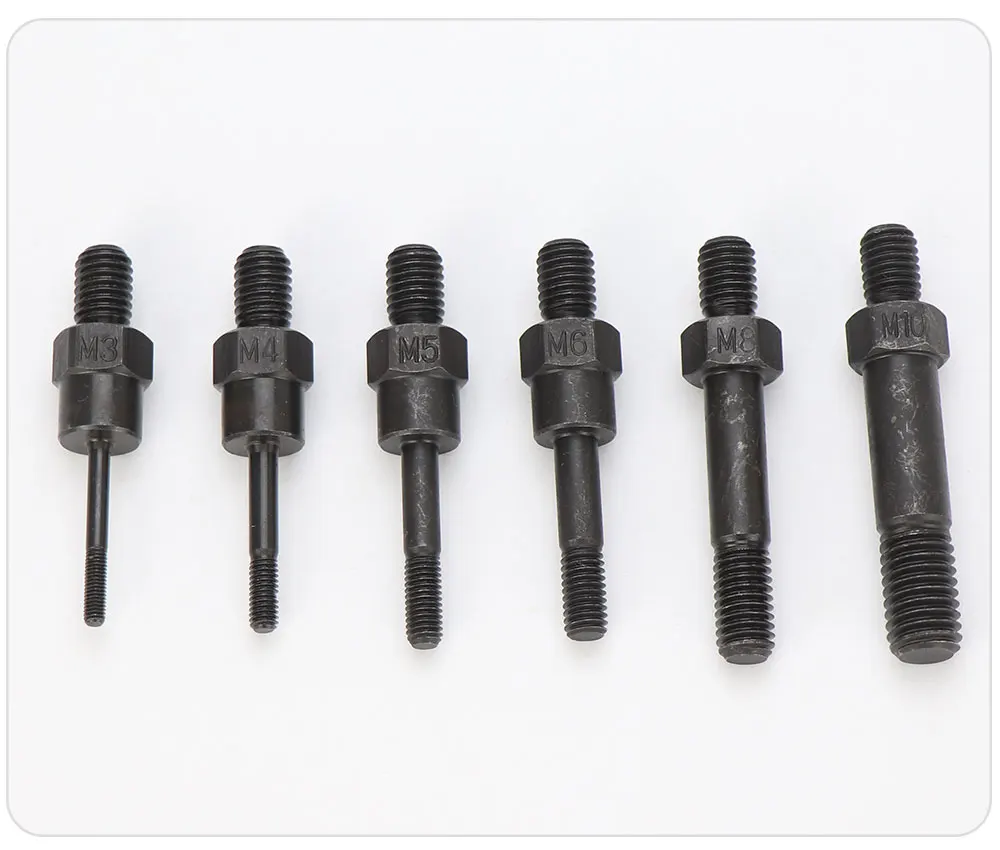 HIFESON Hand Rivet Nut Gun Part Manual Threaded Rivet Head Replacement Screws Pull Rod For BT-606 605 607 M3 M4 M5 M6 M8 M10 M12