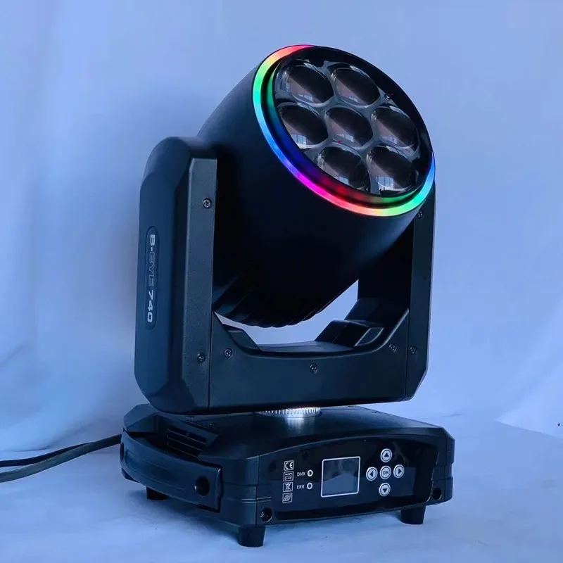 RGBW Bee-Eyes Style LED Zoom Moving Head DJ Stage Effect Light Multi Emitting Color for Party Night Club Stage Lighting
