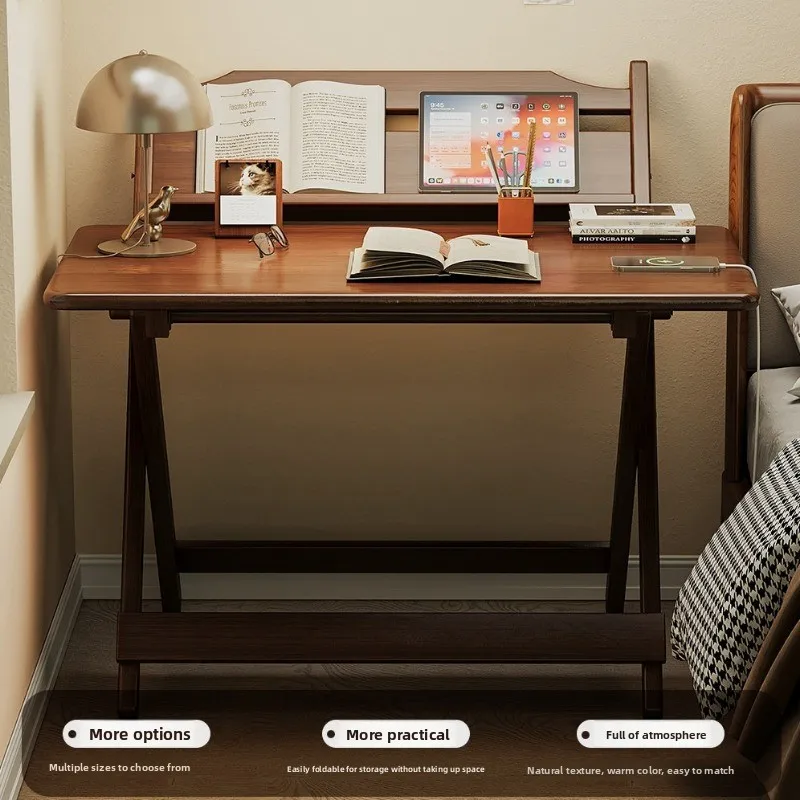 

Foldable table Small apartment Household multi-functional children's study table Living room Bedroom Simple square mobile desk