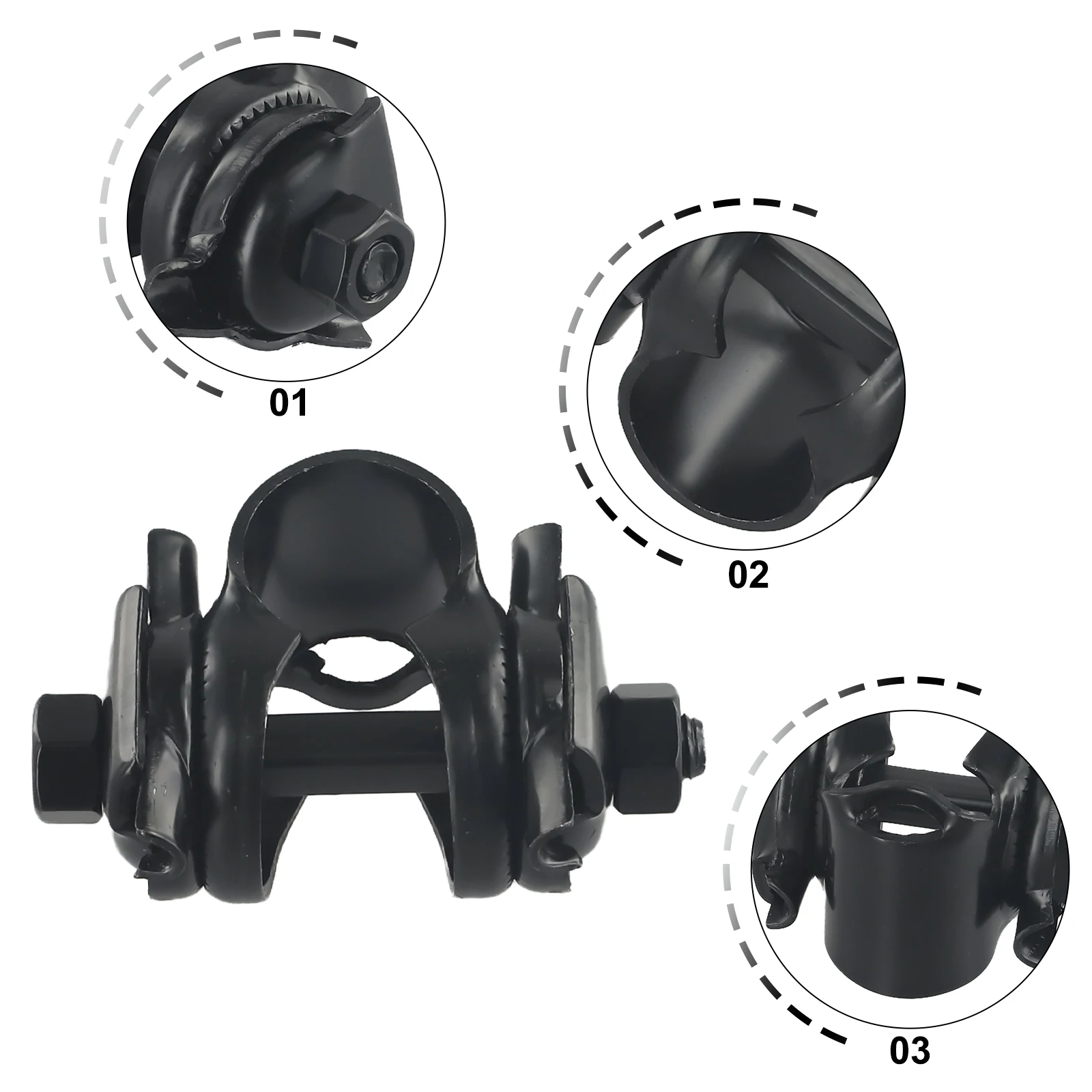 1 Pcs Bicycle Cushion Clip SADDLE / SEAT FIXING CLAMP For Seatposts Bikes & Cycles - 22.2mm BLACK Replace Practical Parts