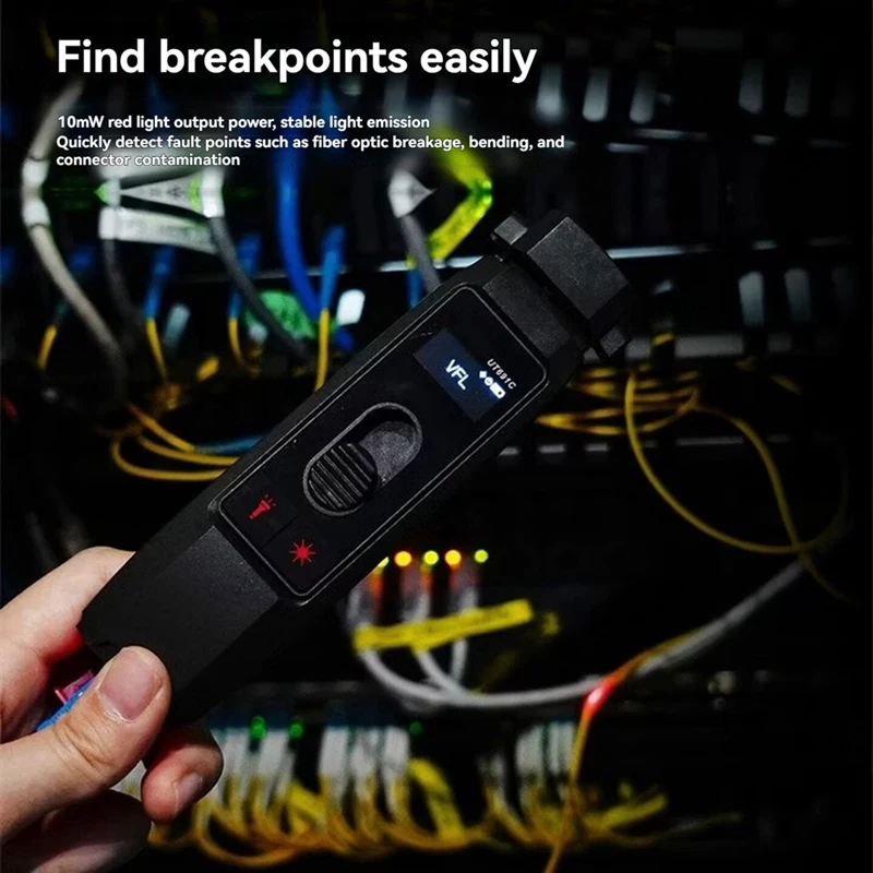 Super Sale Optical Fiber Identifier Live Fiber Detector Automatic Recognition with Visual Fault Locator LED Light 700-1700nm SM