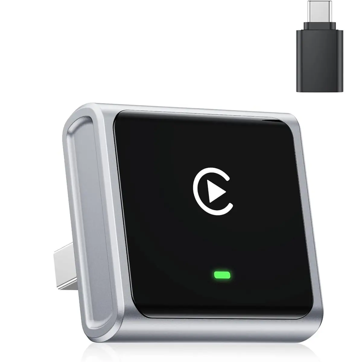 update. CarPlay Wireless Adapter, Aluminium Case for Apple CarPlay & Android Car,Converts Wired Connections to Wireless