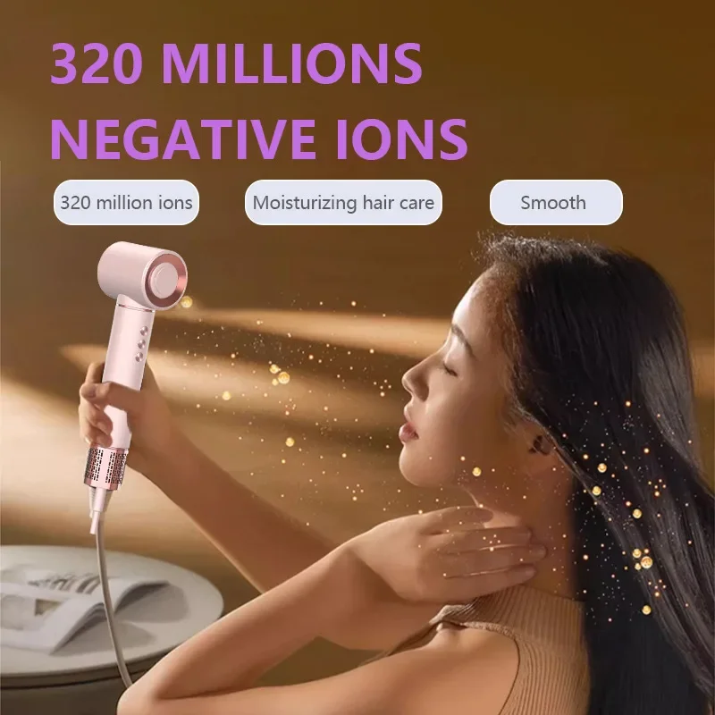 Профессиональный высокоскоростной вентилятор для завивки 5-в-1, многофункциональная расческа с горячим воздухом, расческа для укладки, автоматическая щипцы для завивки волос, фен