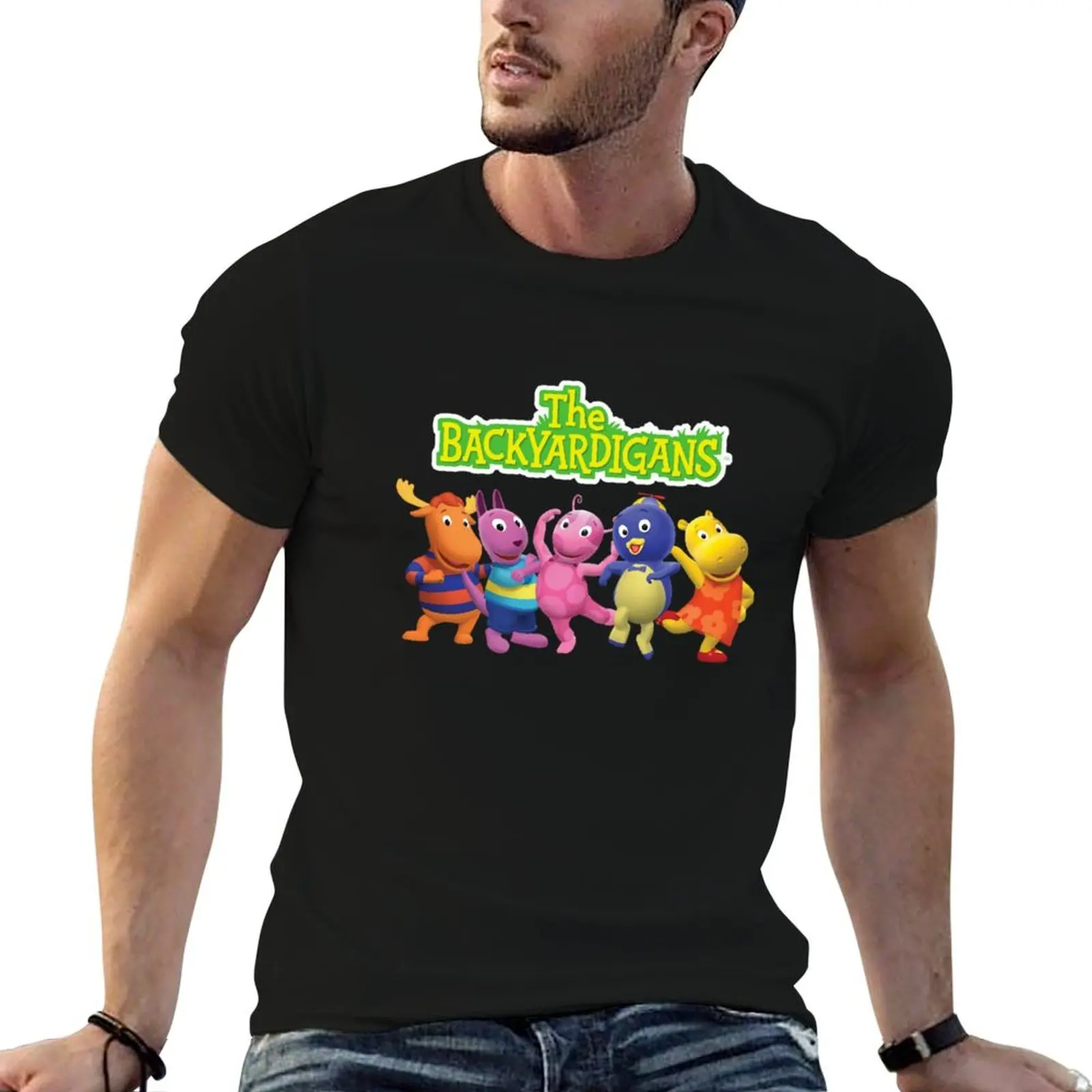 

100% characters cotton pack shirts shirt Backyardigans t man cotton t T-Shirt