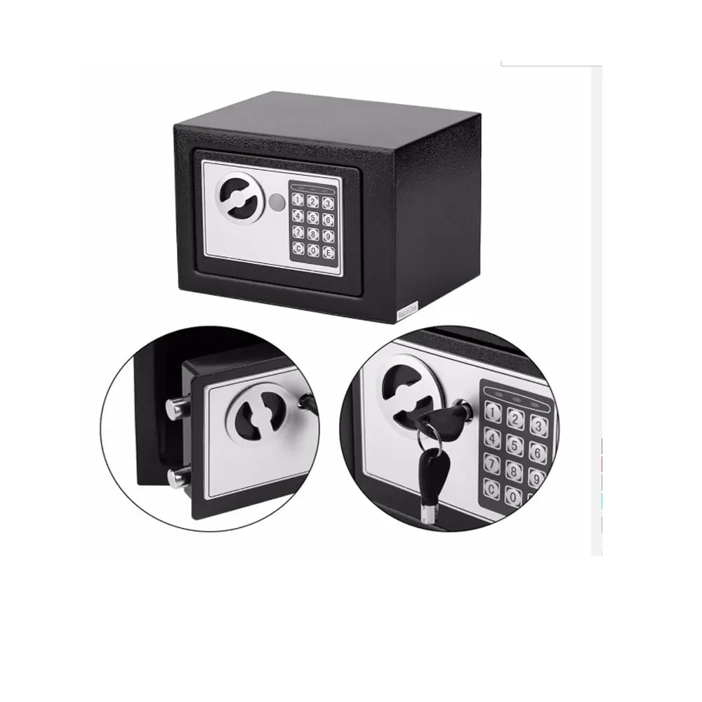 Digital Safe Box Safety Money Gun Electronic Lock Safe Fireproof Safes for Home Strongbox Small Cash Security Lockable Storage