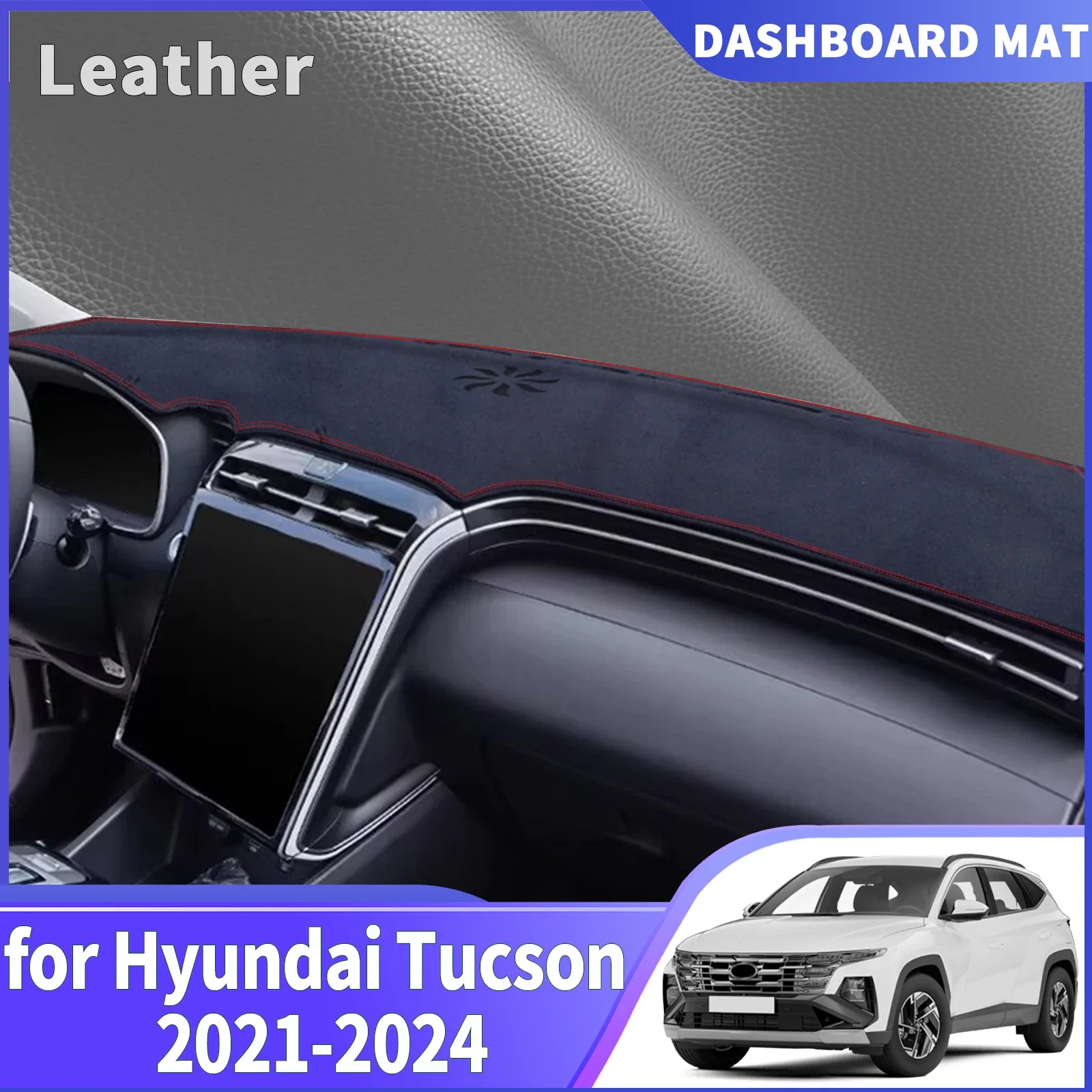 

Для Hyundai Tucson NX4 2021-2024: Коврик-накладка на приборную панель, защитный коврик от солнца