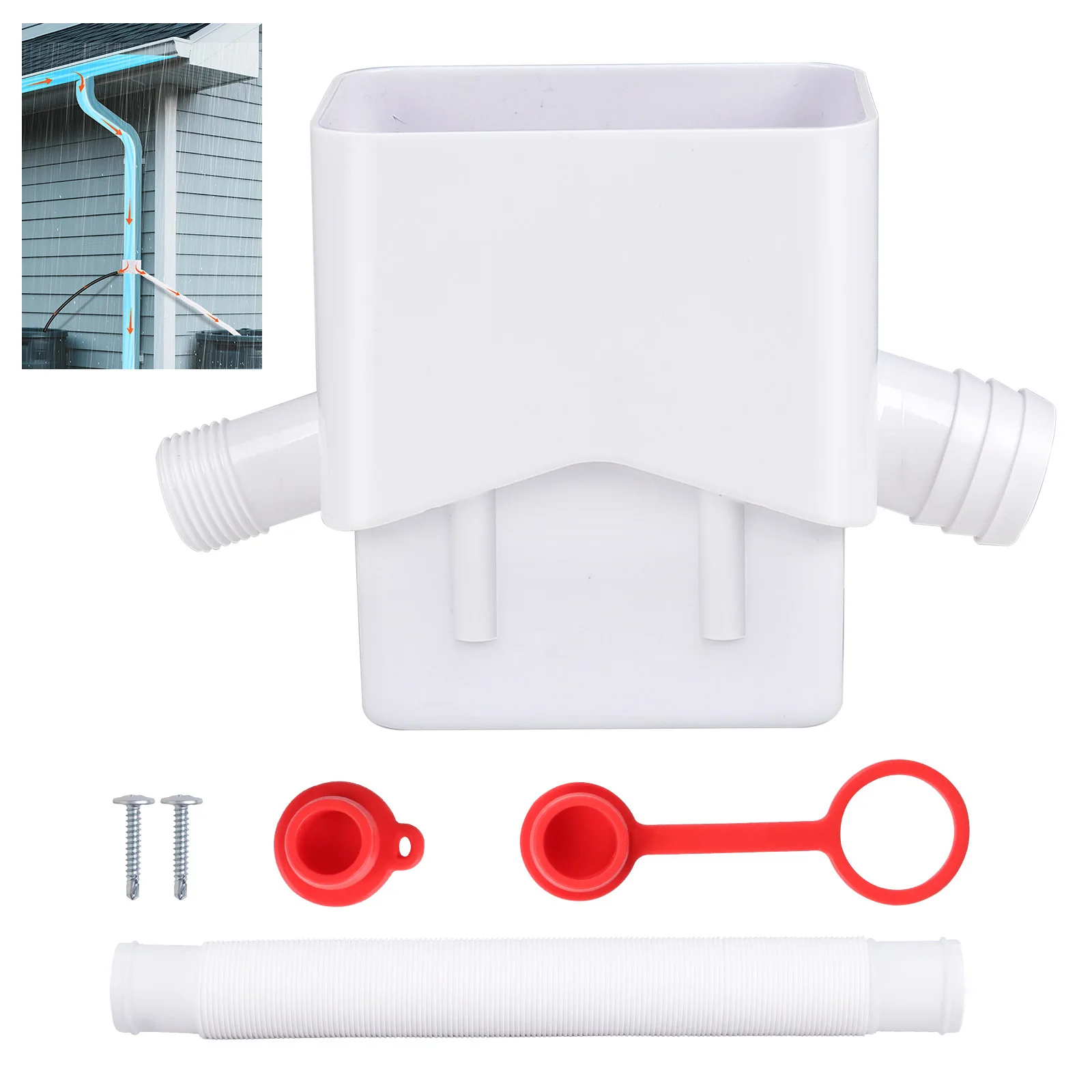 

Новый разветвитель водосточной трубы четвертого поколения с двойным выходом, встроенная герметичная конструкция для системы сбора дождевых вод