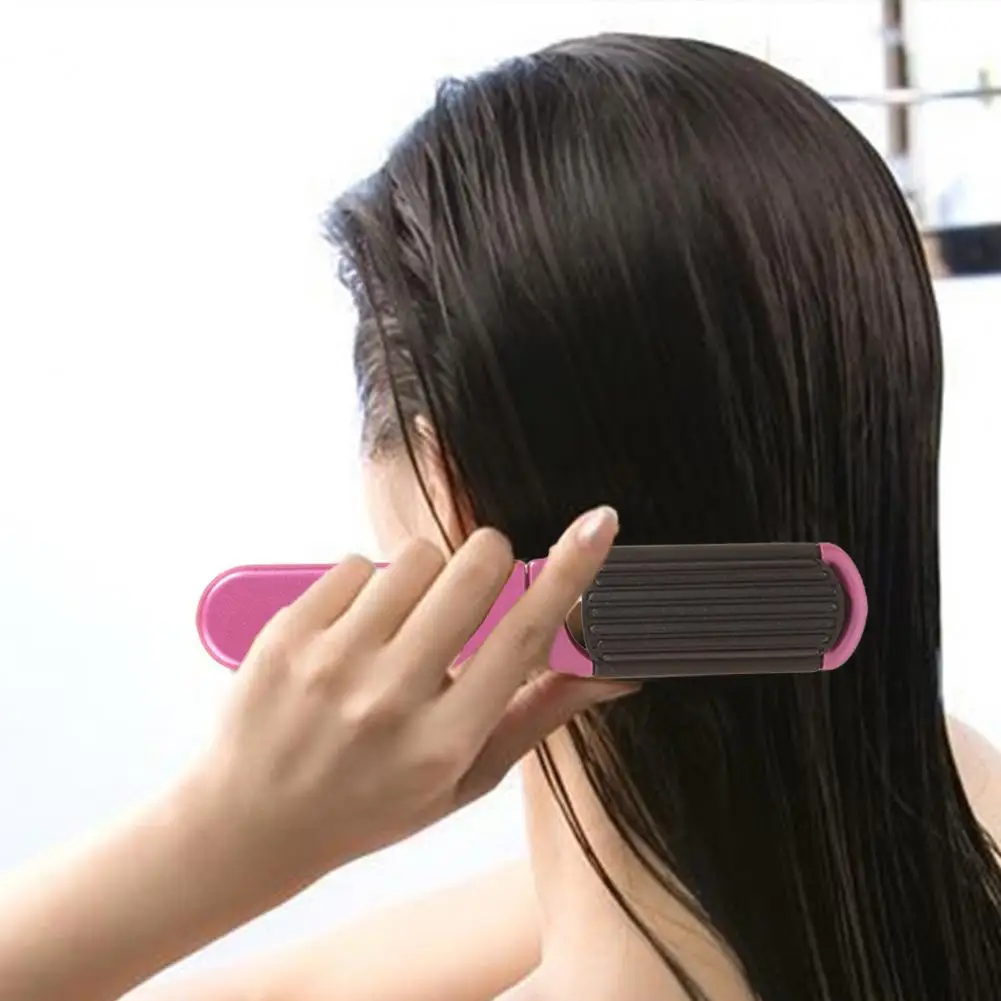 20.5cm Folding Hair Brush With Mirror Scalp Massage Portable Anti-static Air Cushion Comb Men Women Hair Styling Detangling Tool