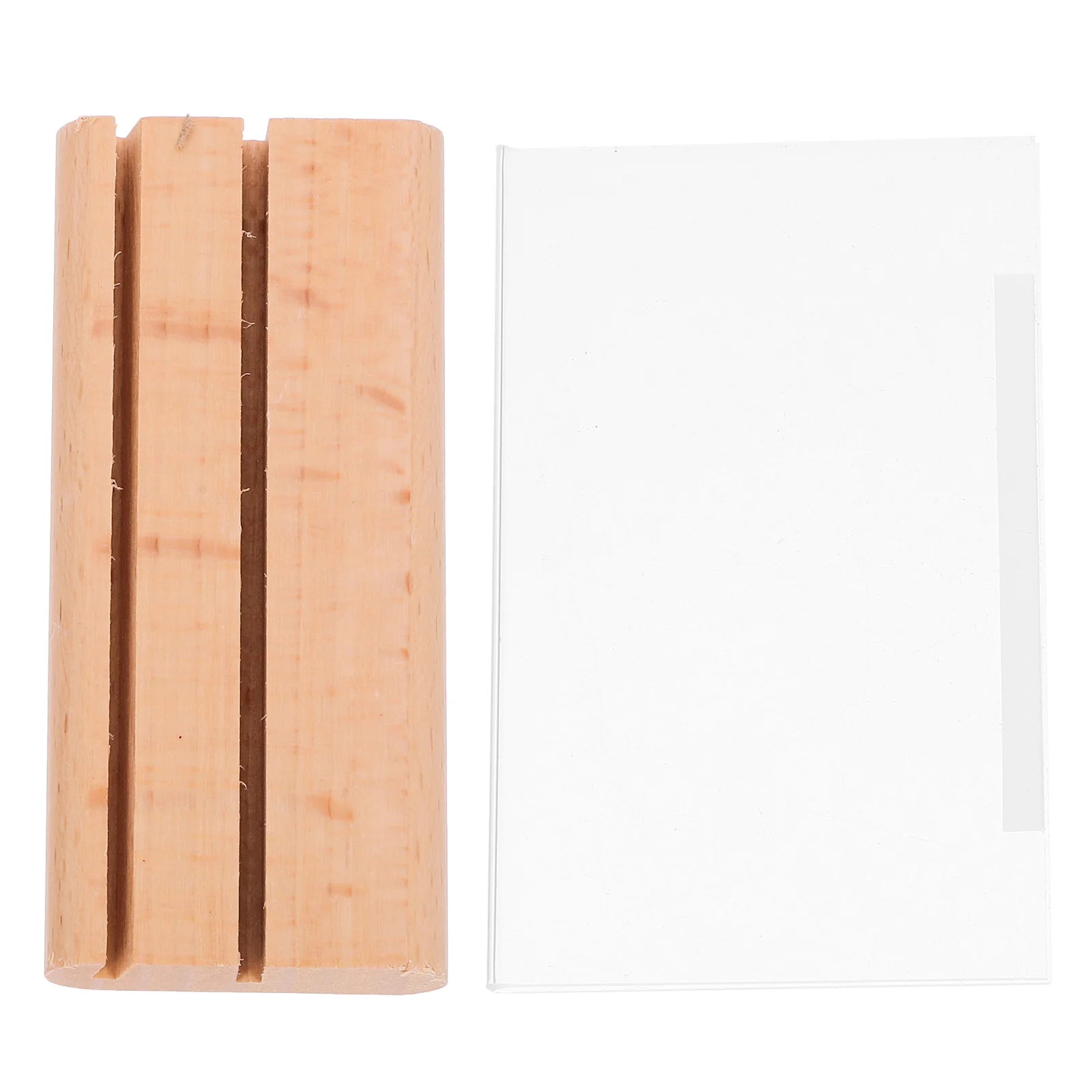 

Menu Display Board Sign Holder Wooden Acrylic Restaurant Shop Label Rack Tag Showing Stand Message Price Advertising