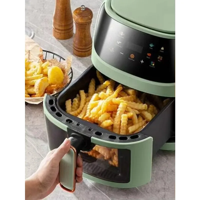 مطبخ منزلي سهل الطبخ غير لاصق 8 لتر مقلاة هوائية رقمية ذكية تعمل باللمس #3