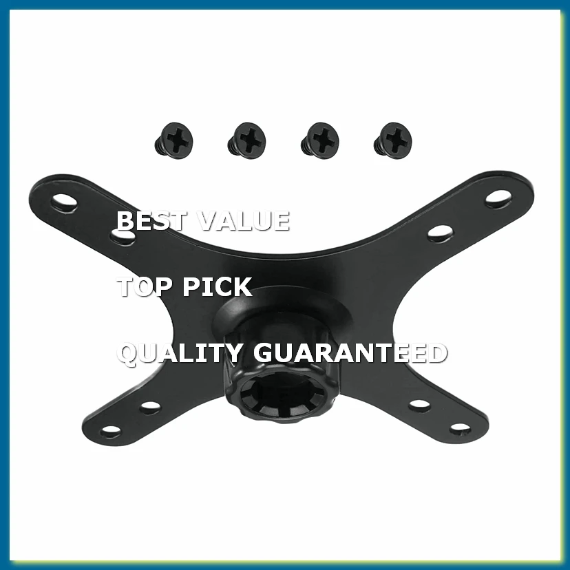 Portable Monitor Mounting Adapter Bracket Plate, 17mm Ball Head to 100x100mm 75x75mm, Wall Mount Arm Mount Universal