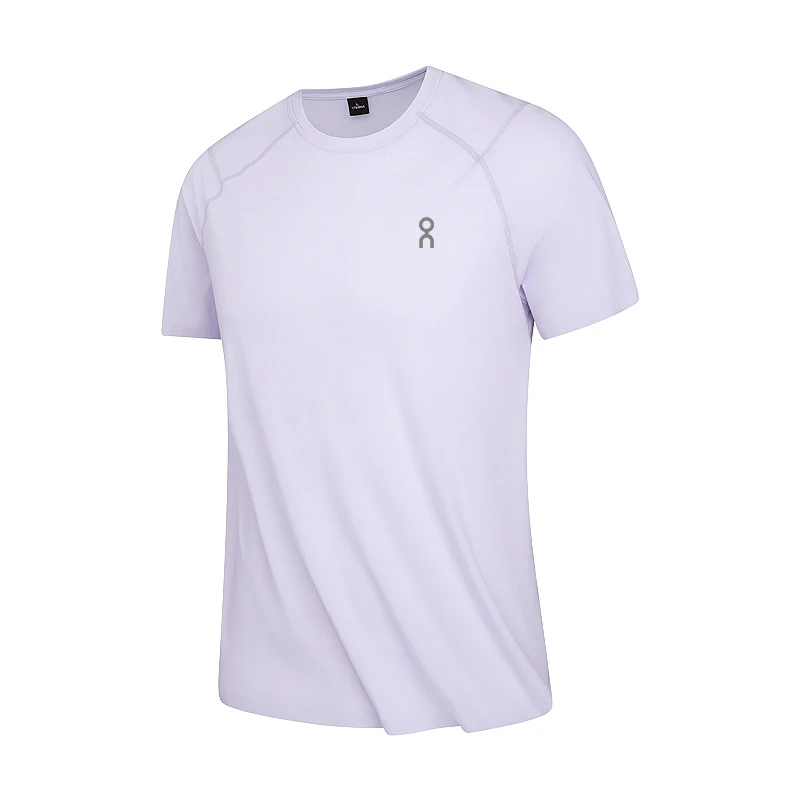 

Ice Silk ort Sve Men's T-irt Qui Dry Breathable Moisture ng Outdoor Running Fitn Sportswear UV Protection