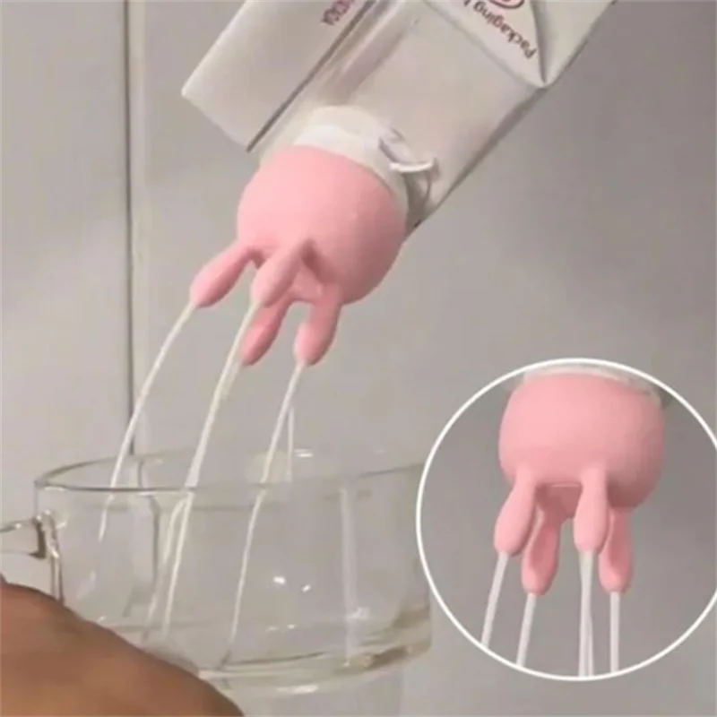 Unny صب غطاء زجاجة الحليب غطاء علبة الحليب قبعة مثيرة للاهتمام