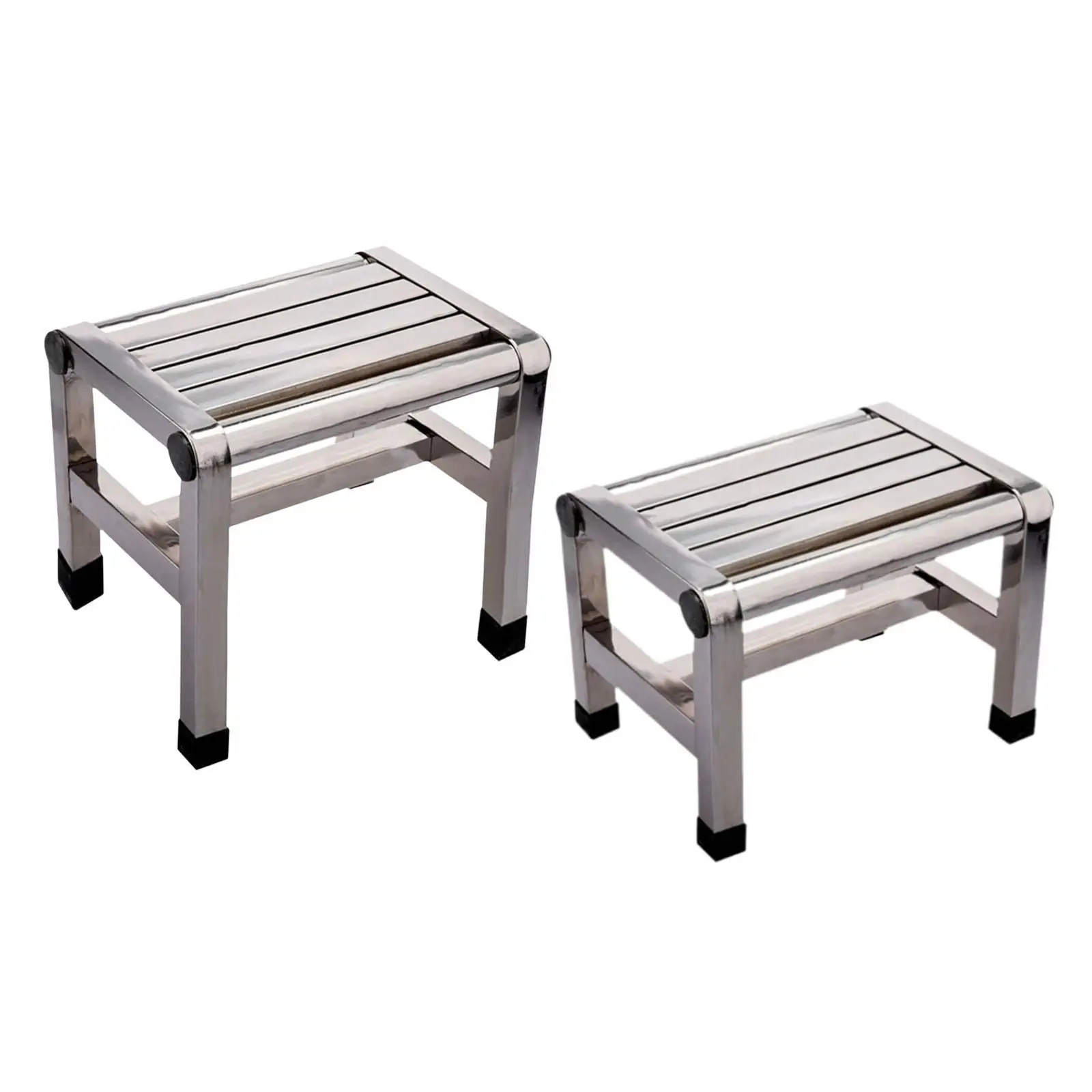 Taburete de ducha antideslizante, taburete de Metal portátil multifuncional, reposapiés para mesita de noche, apartamento, dormitorio, cocina, sala de estar
