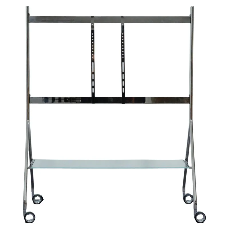 Living room, home monitor, TV mobile bracket, metal pulley, universal floor hanger, home storage glass