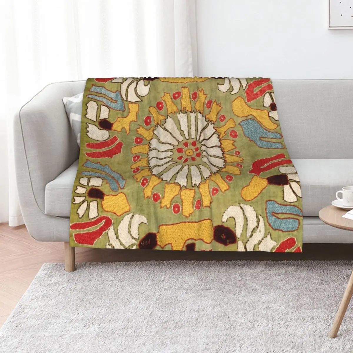 

Vintage Bohemian Suzani 10 Throw Blanket blankets and throws for babies Extra Large Throw Furry Blankets