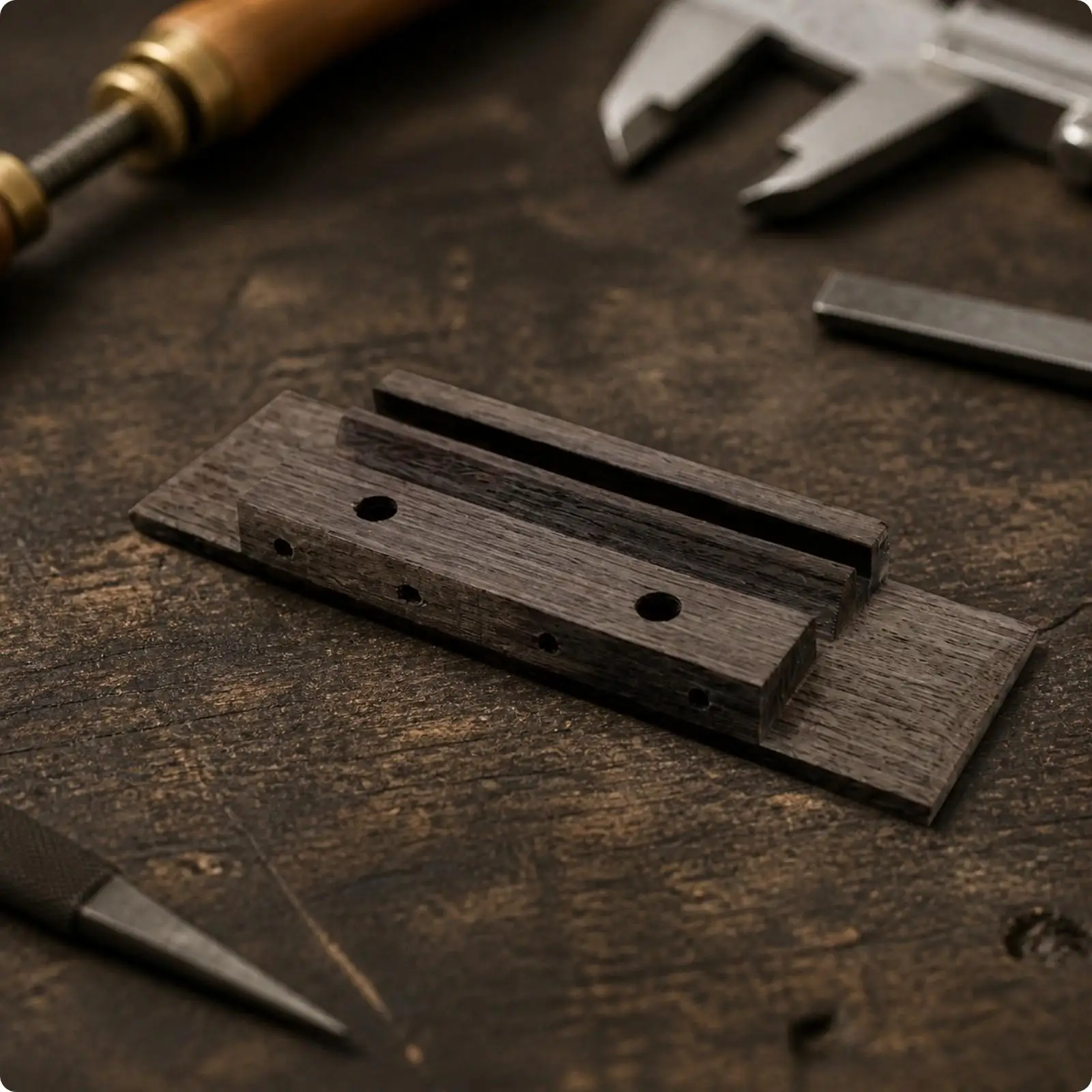 Ukulele Component Ukulele Bridge with Slotted String Channel Easy to Install for Luthiers