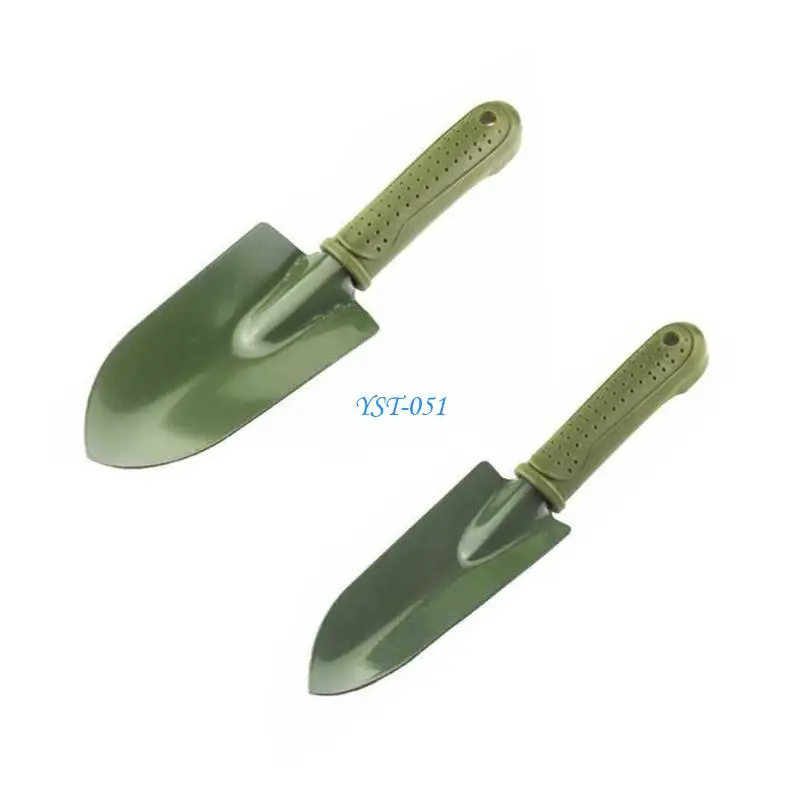 E15A Rust Resistant Gardening Shovel And Trowel For Flower Beds Vegetable Gardens Home Landscaping Projects Lightweight Design