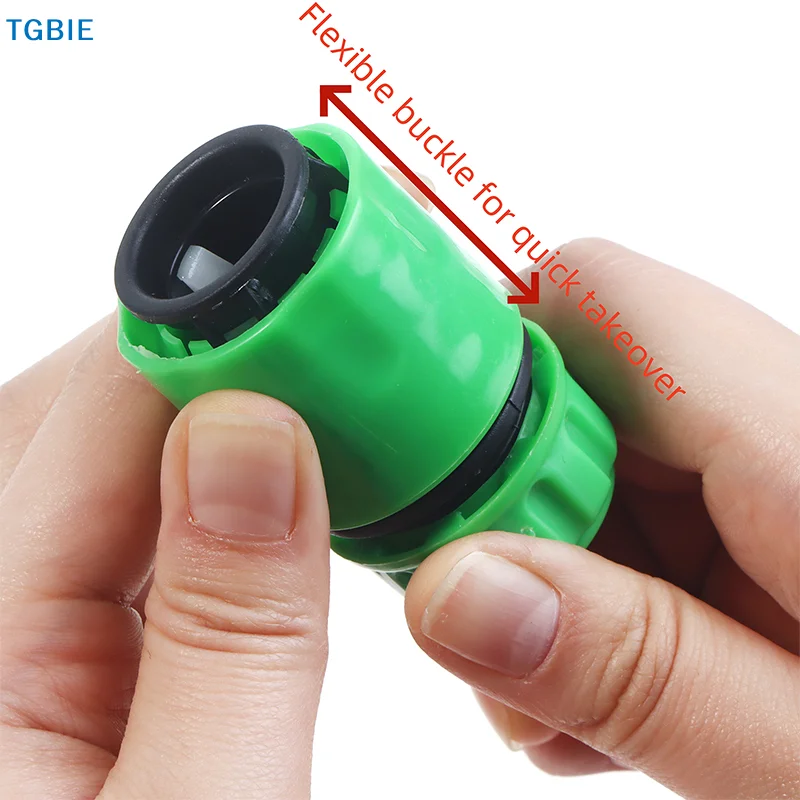 [TL][L]4 Points Water Pipe Fast Connecting Joint Hose Tubing Repair Coupler Garden Irrigation Adapter Quick Water Connector