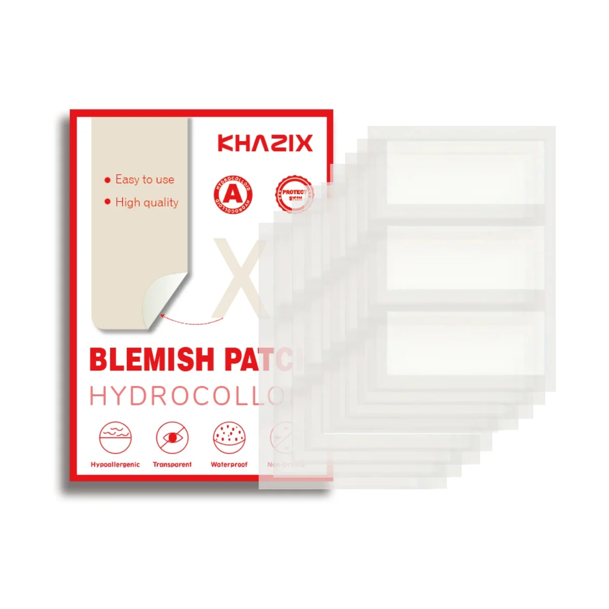 9 قطع من ملصقات حب الشباب غير المرئية، مقاومة للماء وقابلة للتنفس، يتم ارتداؤها خلال 24 ساعة في اليوم، محمولة