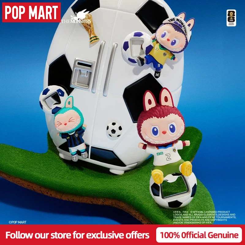

POP.MART Labubu the Monsters X FIFA Series Blind Box - Cute Collectible Bottle Opener Fridge Magnet Home Decoration Trendy Toy