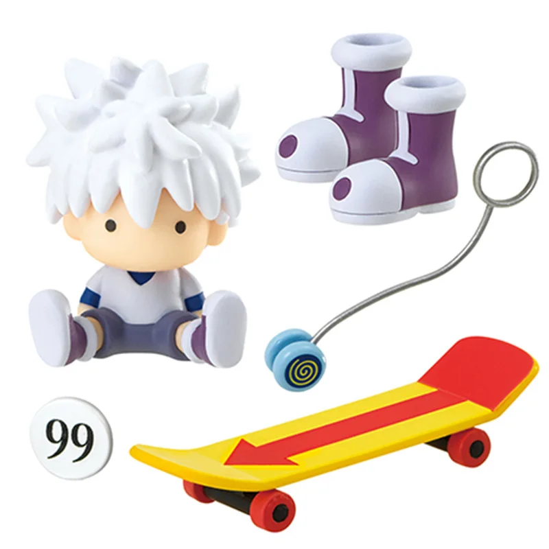 Genuine Anime Toy Hunter × Hunter Mini Collection Toy Gon Freecss Killua Zoldyck Kurapika Leorio Figure Model Ornament Toy