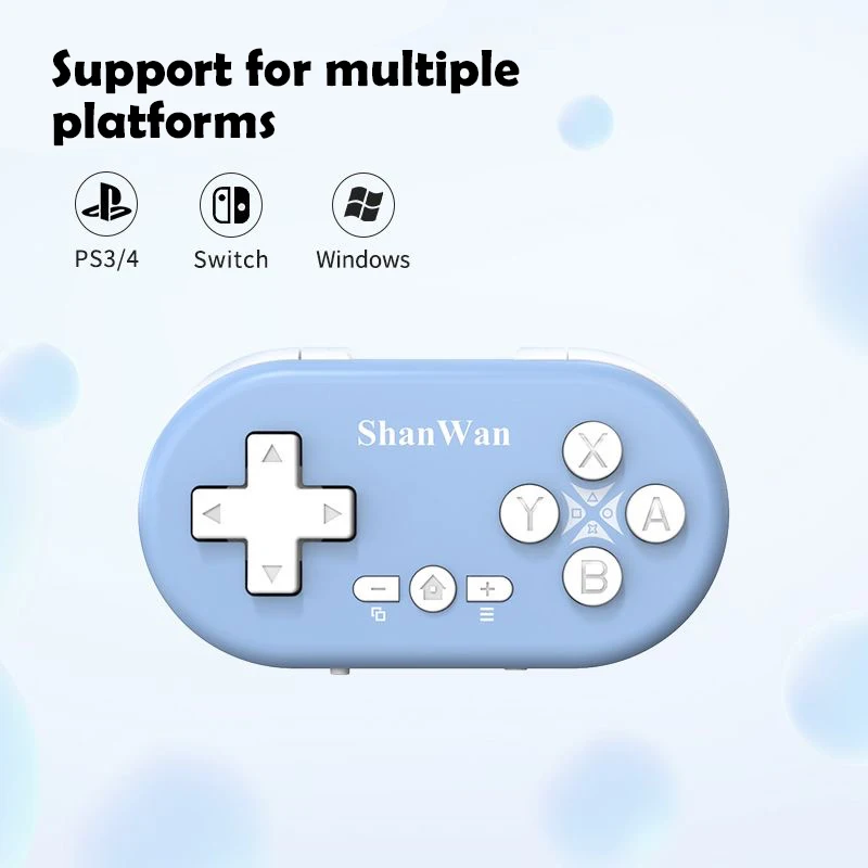 Shanwan NEW Micro Wireless Bluetooth Controller Pocket-sized Mini Gamepad for Nintendo Switch PS4 Playstation 4  Easy to Carry