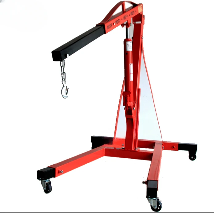 2 Ton Manual Hydraulic Jack Mini Car Engine Shop Hoist Folding Crane Lift